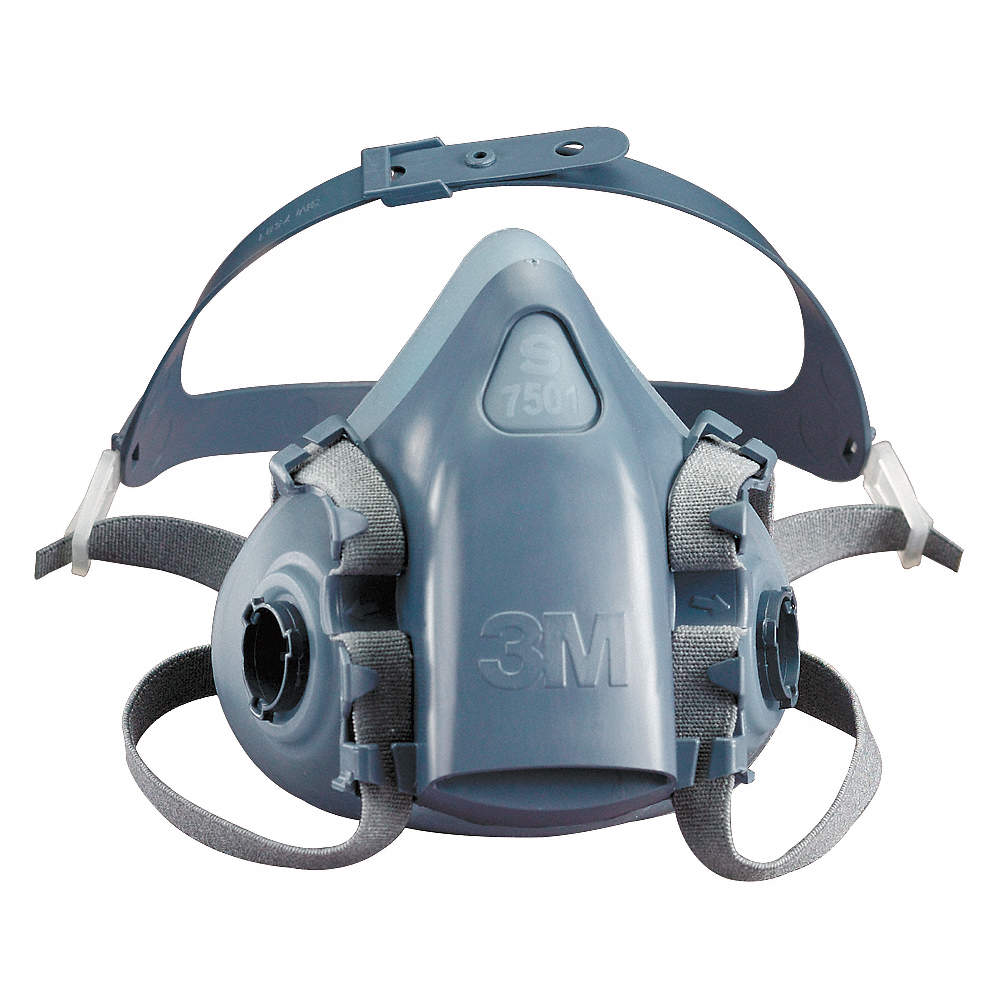 Halvmask, 3M type 7501, silikon, bajonet, st. S