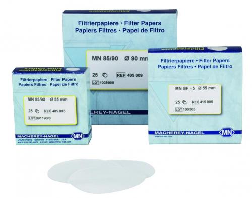 Rundfilter, glasfiber, Macherey-Nagel MN 85/70, Ø55 mm, 0,6 µm, 100 st.