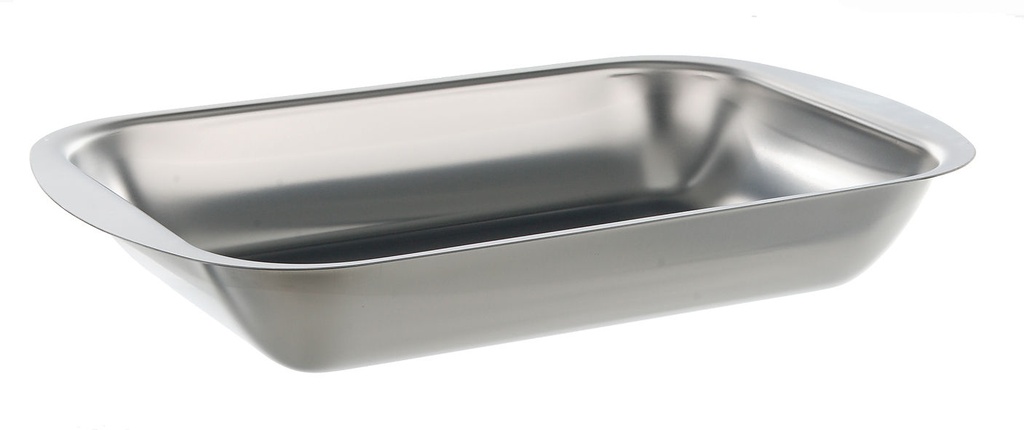 Metallfat, rostritt stål 18/10, 385x280x65 mm