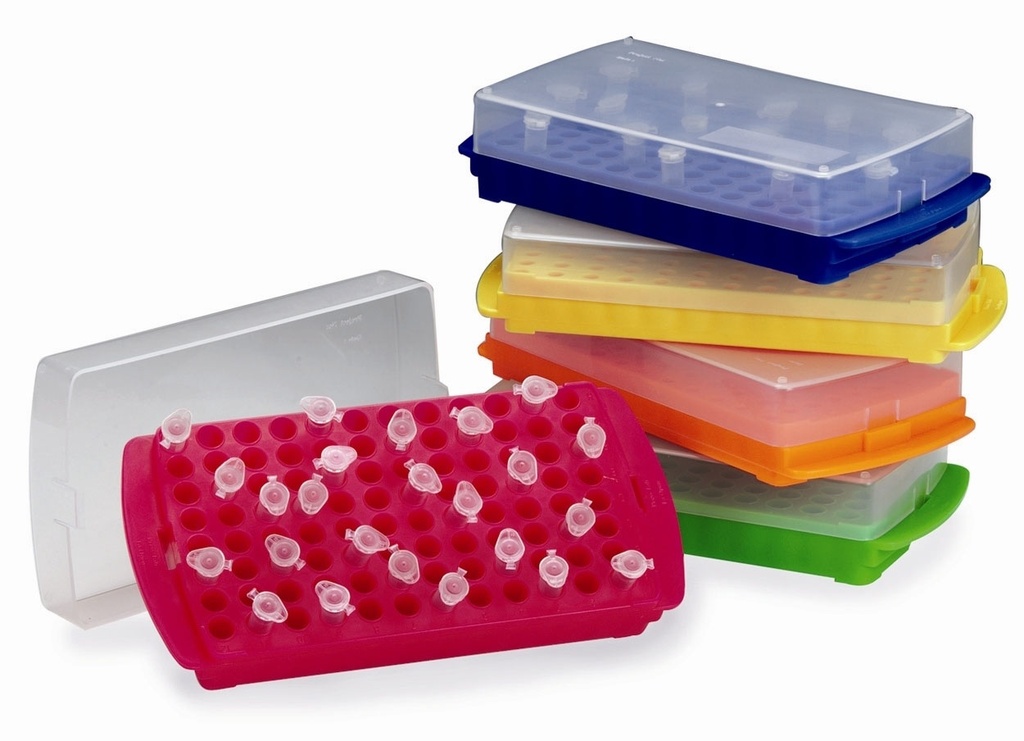 Multirack, PP, 96 x 0,5 ml/96 x 1,5/2,0 ml, rosa