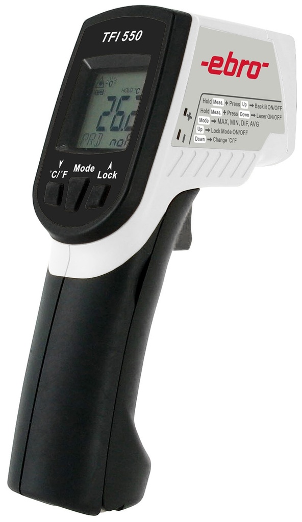 IR termometer med dubbel laser , Ebro TFI 550, -60-550°C