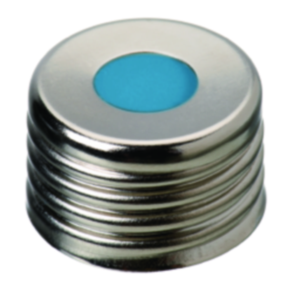 Skruvlock, LLG, N 18, magnetisk stål m. hål, silver, precision, silikon/PTFE 45 A