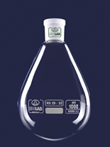 Indunstningskolv, päronformad, 500 ml