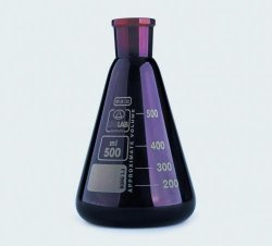 Erlenmeyerkolv 100 ml, brun NS 29/32