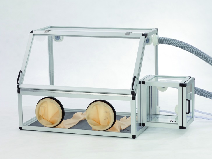[6258807] Sicco handskbox med sidokammare, 121x70x60 cm
