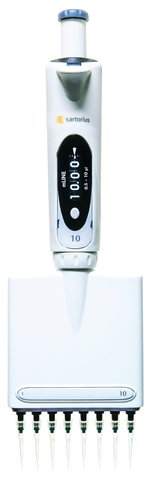 Pipett, Sartorius, mLine, 8-kanal, 0,5 - 10 µl