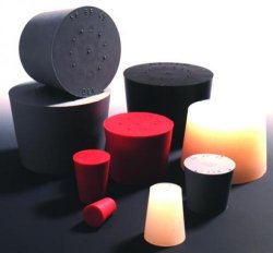 Gummipropp med 1 hål, 32 x 26 x 30 mm