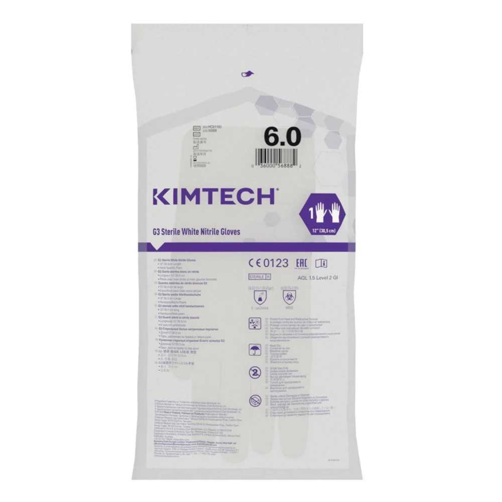 [6265204] Nitrilhandskar, Kimberly-Clark KIMTECH G3, strl. 7, steril, renrum