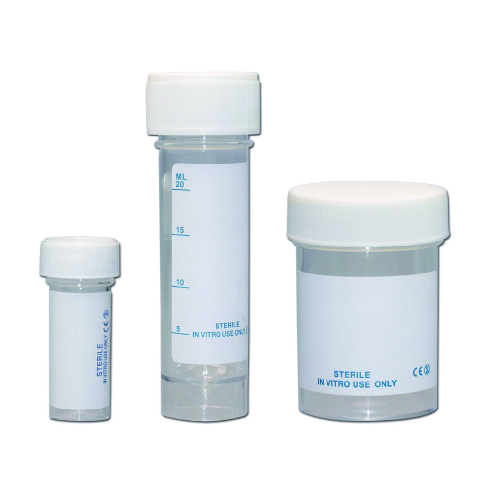 LLG Provbehållare, PS, skruvlock PP, steril, 7 ml