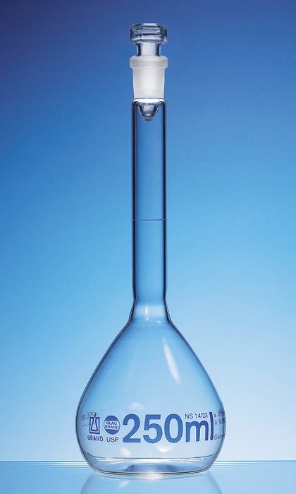 Mätkolv, NS 29/32 BLAUBRAND, kl. A, USP, 2000 ml
