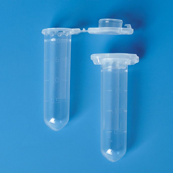 Mikrocentrifugrör, BRAND, Safe-lock lock, klar, 2,0 ml, runda
