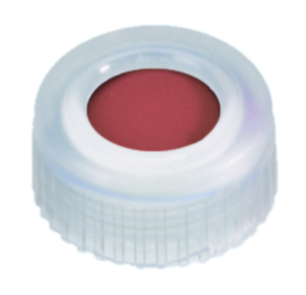 Skruvlock, LLG, N 9 short thread, klar PP m. hål, gummi/PTFE 60 A