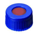 [6266883] Skruvlock, LLG, N 9 short thread, blå PP m. hål, gummi/PTFE 60 A
