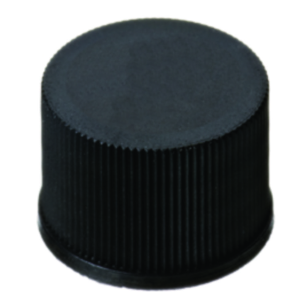 Skruvlock, LLG, N 10, svart PP, gummi/PTFE 60 A