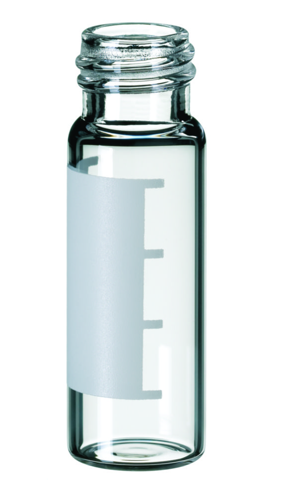Vialer m. gänga, LLG, N 13, 4 mL, klar, m. skrivfält