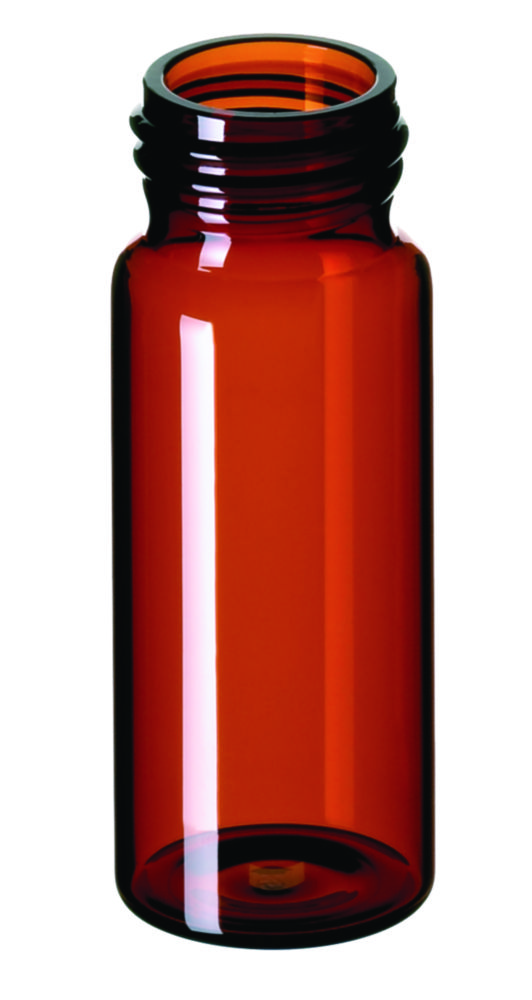 Vialer m. gänga, LLG, N 24 EPA, 30 mL, brun