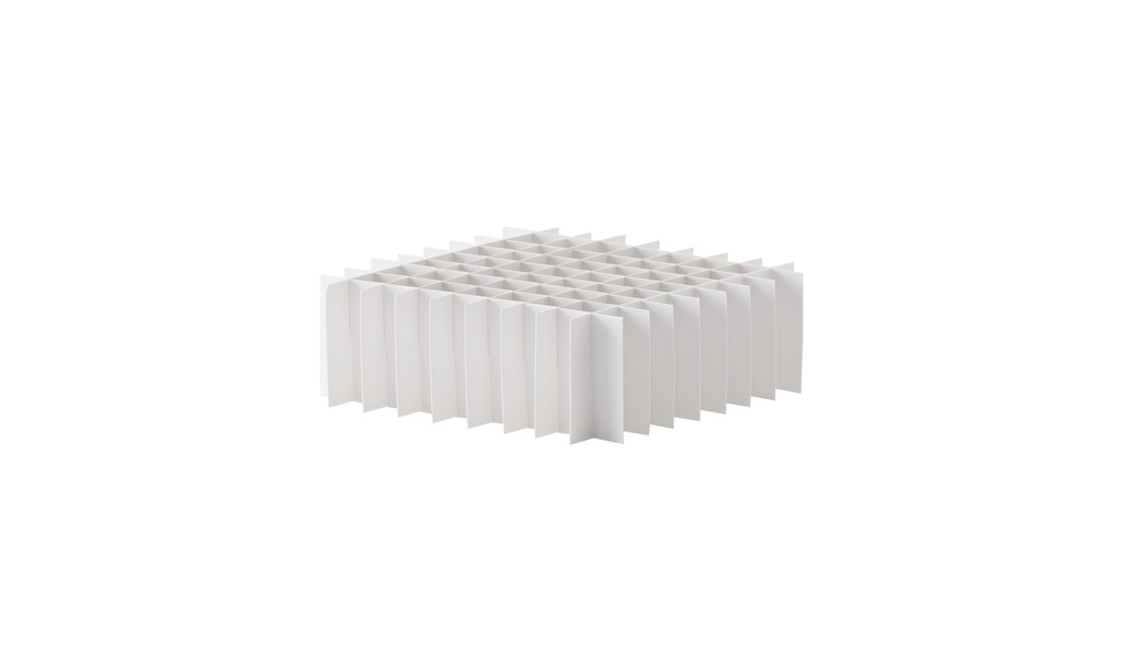 Rutnätsinsats, TENAK, 133 x 133 mm, 40 mm hög, 8 x 8