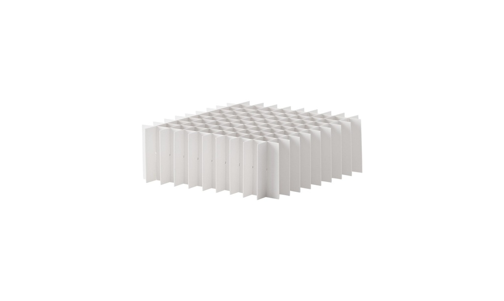 Rutnätsinsats, TENAK, 133 x 133 mm, 40 mm hög, 10 x 10