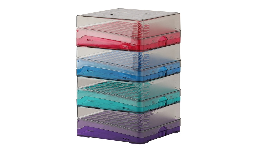 Kryobox, TENAK, 133 x 133 x 53 mm, PC, 9 x 9 rum, ass.