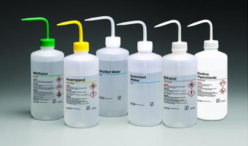 Sprutflaska med ventil, avjoniserat vatten, 500 ml
