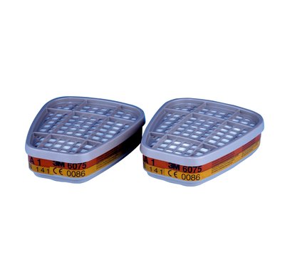Gas och ångfilter, 3M 6075, A1+, formaldehyd, patron, bajonett