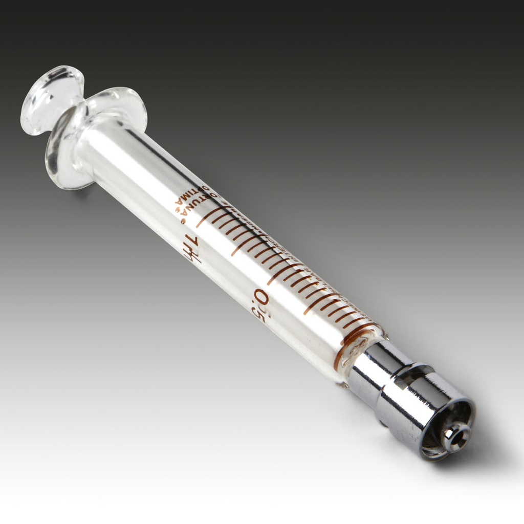 LLG glassprutor, med metall-luerlock, 5 ml