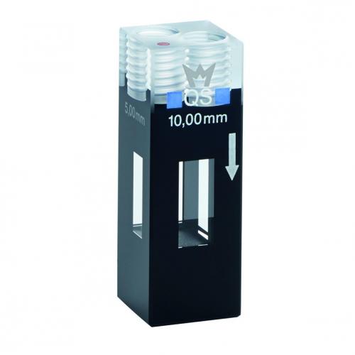 Semi-mikro-kyvett QS, genomströmning, 15 mm, 110µl