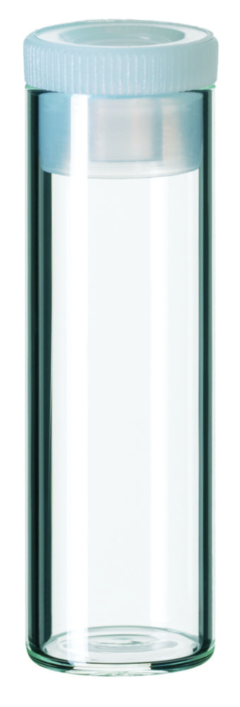 Shell vialer m. PE-propp, LLG, N 15, klar, 4 mL