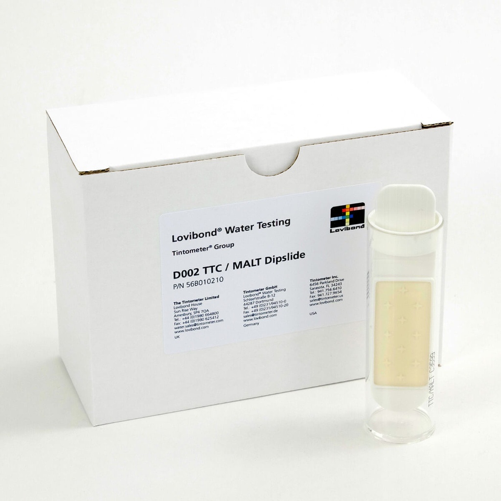 Dipslide, Lovibond D002 TTC/MALT, till total räkning + jäst och svamp