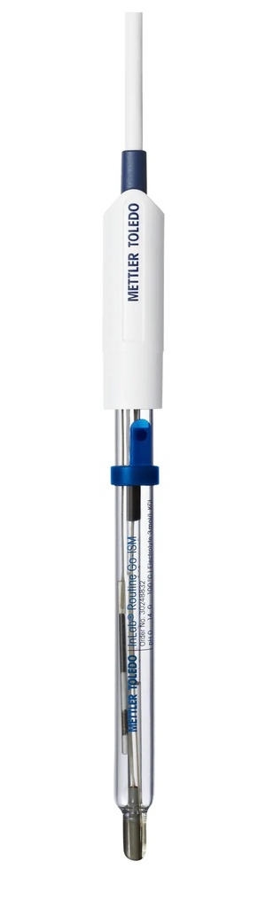 pH-elektrod, Mettler-Toledo InLab Routine Go-ISM, glas, NTC, BNC/RCA 1,8 m