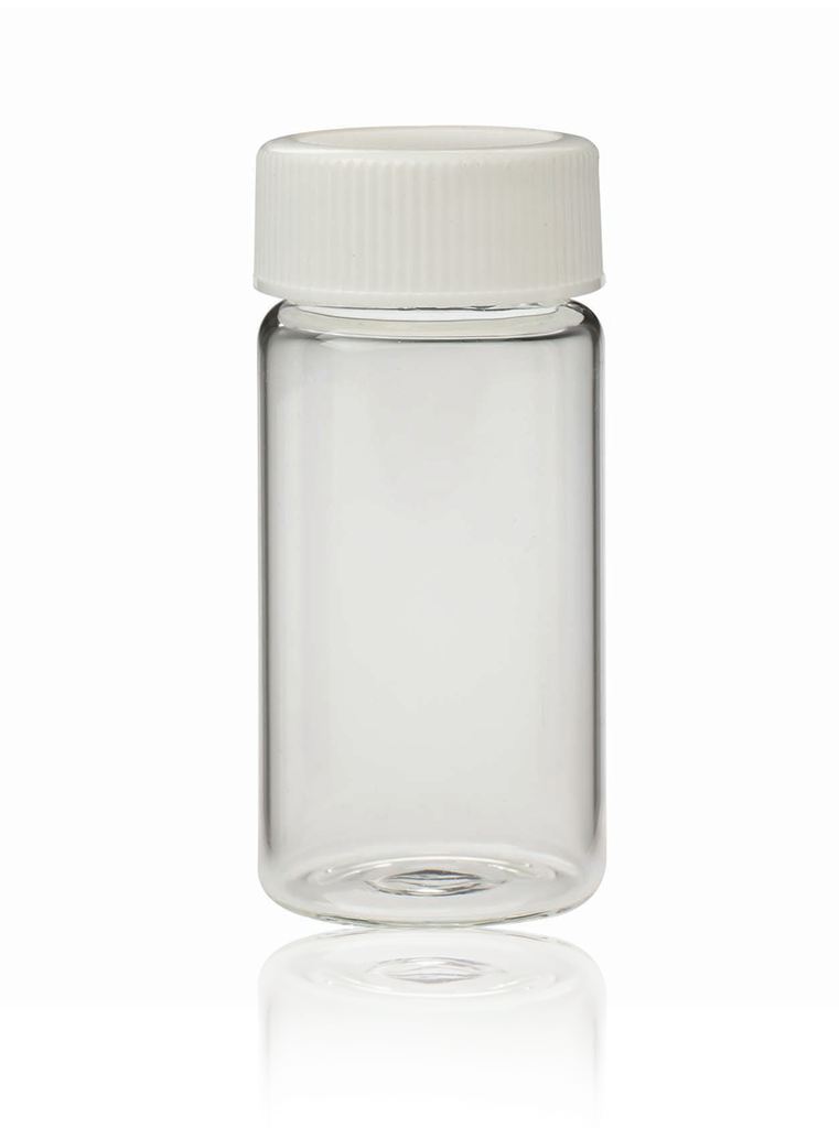 Scintillationsrör m. lock, Wheaton, N 24, 20 mL, Ø28 x 61 mm, klar