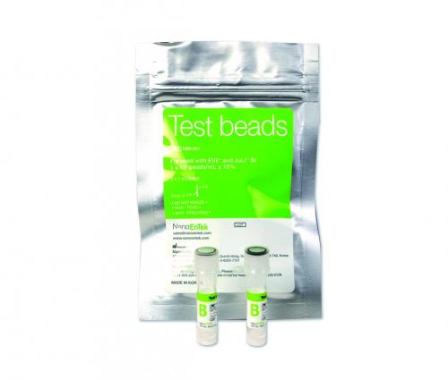 Testkulor till EVE cellräknare, 1,0 x 10-6, 1 ml
