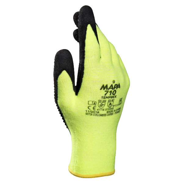 Värmebeständiga handskar, MAPA TempDex 710, strl. 7, max. 125 °C