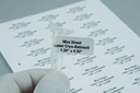 Kryoetikett t/laserprinter, 1½Wx3/4"H, vit, 5/fp.