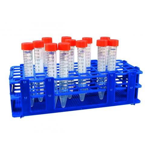LLG reagensglasstativ, PP, 40 rör Ø20 mm, vitt
