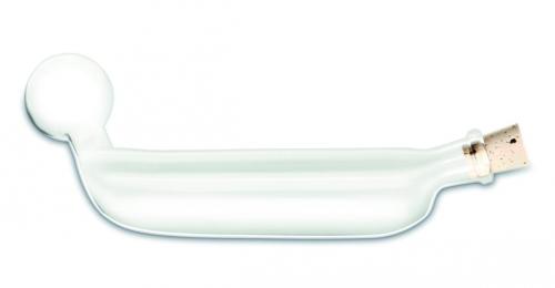 Extraction tube "Majonnier" w/round ball, w/spout