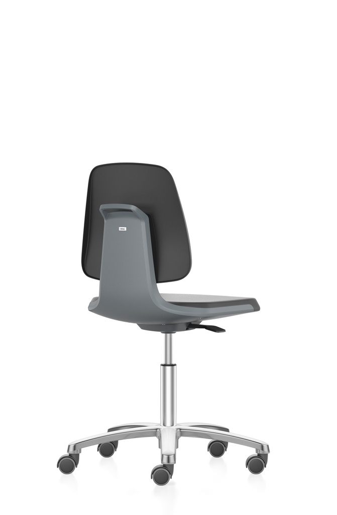 [6287733] Labsit stol, PU-skum, hjul, grå, 450-650 mm