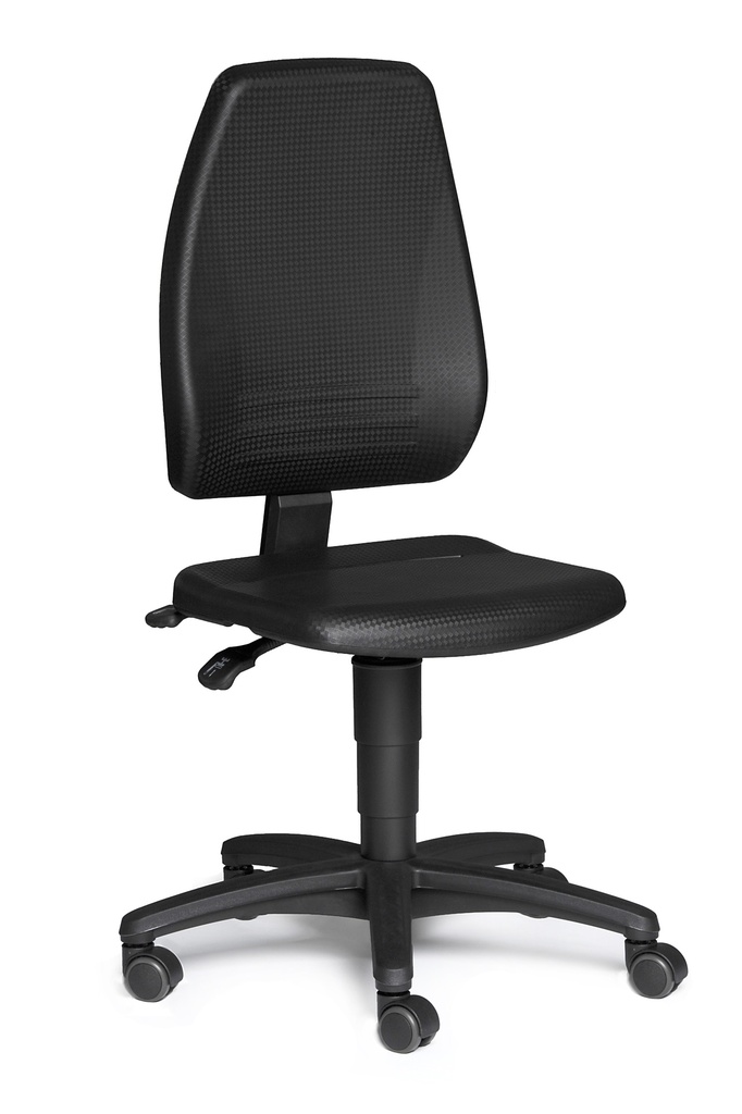 [6287750] LLG-Lab stol, PU-skum, svart, hjul, 440-620 mm