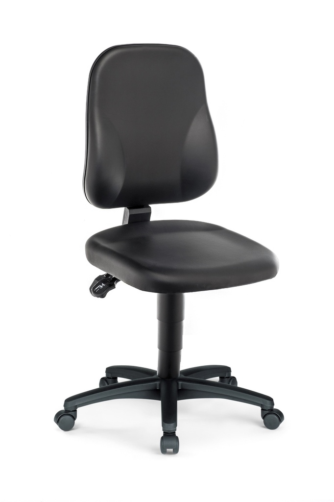 [6287753] LLG-Lab stol, imitationsläder,svart,hjul,440-620mm