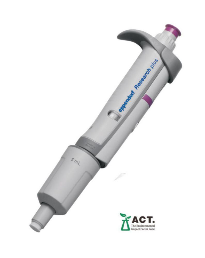 Pipett, Eppendorf, Research® plus, 1 kanal, 500 - 5000 µL, (GLP)