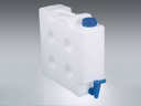 Dunk, PP, fyrkantig, smal m/Compact kran, 10 liter