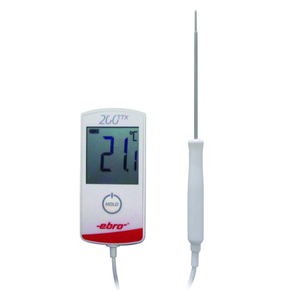 [6291272] Termometer, Ebro TTX 200, -30 - 199,9°C, inkl. givare Ø3 x 120 mm