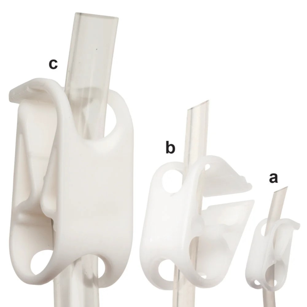 Acetal slangklämmor, mini, upp till 4,7 mm, 100/pk