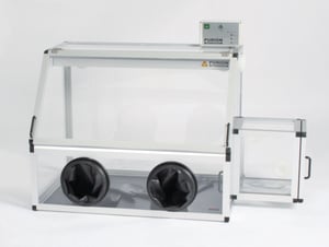 Glove box with transfer chamber, Bohlender Pure, 121 x 60 x 70 cm