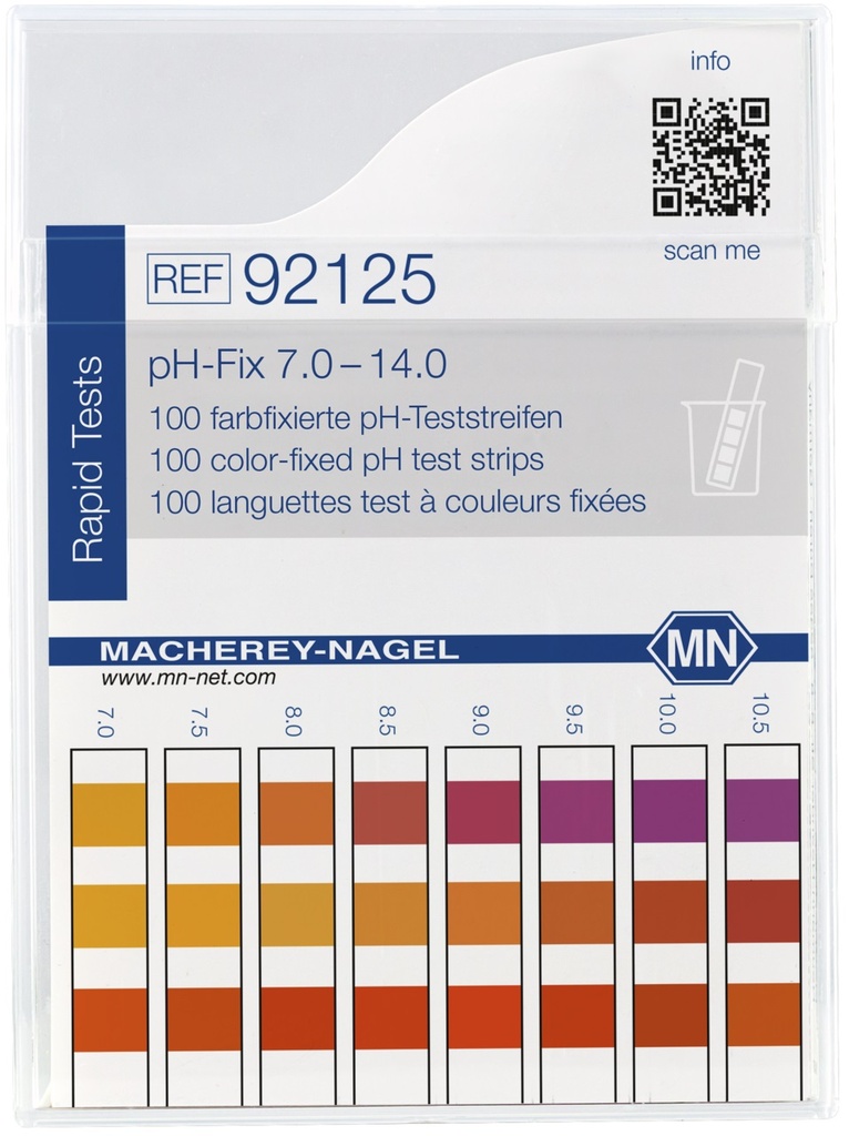 [1571744] pH-indikatorpapper, Macherey-Nagel pH-Fix, strips, pH 7 - 14, 100 st.