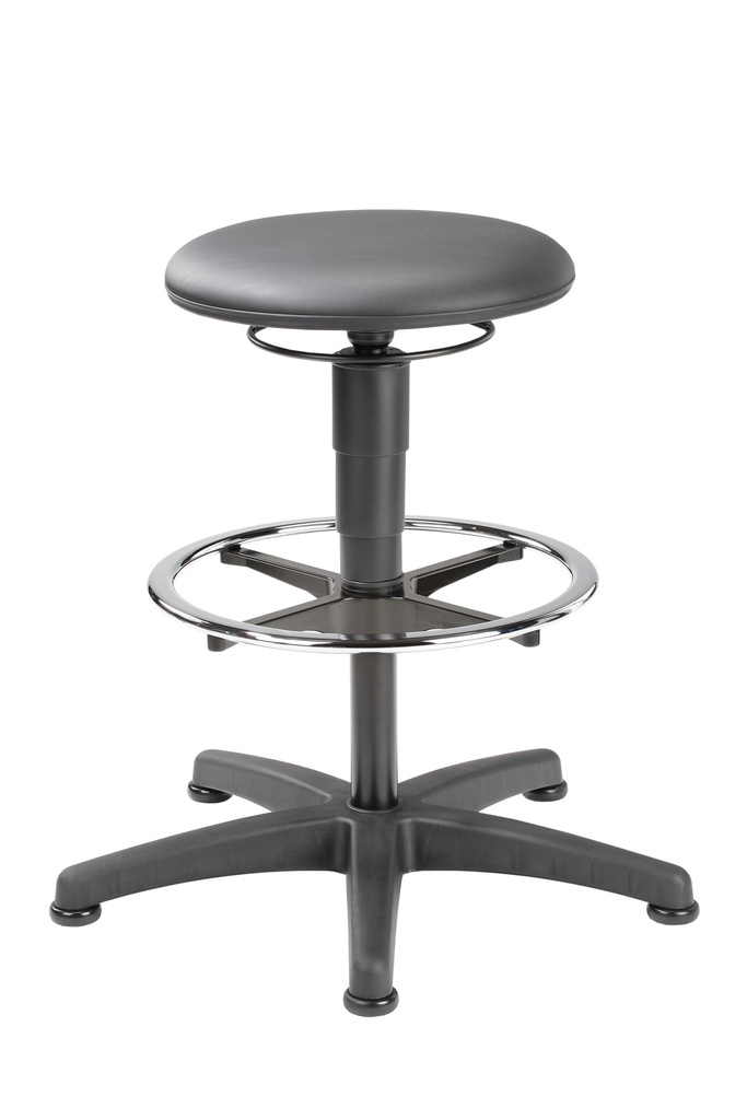 LLG-Lab stol, PU-skum, fotring, 570-850 mm