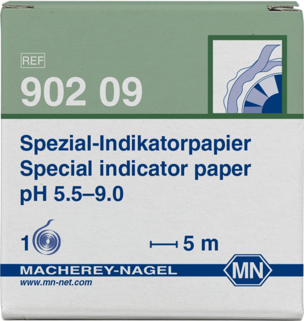 pH-indikatorpapper, Macherey-Nagel Special, pH 5,5 - 9, 5 m