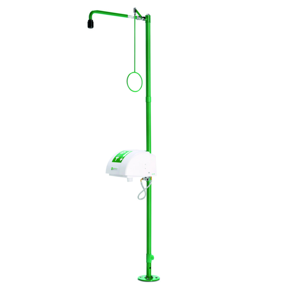 [6317045] Fristående nöddusch med ansiktstvätt, skål och lock, B-safety classicline, bottenmontering
