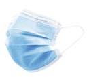 Munskydd, Unigloves Profil Plus, EN 14683 typ II R, CE, blå, 10 x 50 st