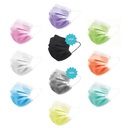 Munskydd, Unigloves Profil Plus, EN 14683 typ II R, CE, svart, 10 x 50 st